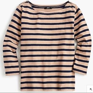 Jcrew Boatneck Shirt in Stripe